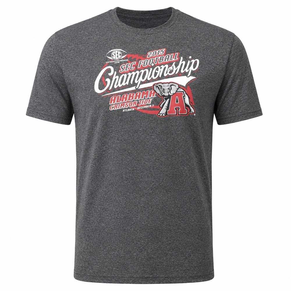 The Victory Alabama Crimson Tide 2015 SEC Football Championship T-Shirt‎ XL Gray